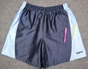 Pantalones Cortos de Baloncesto ESPN Sports Center Para Hombre Talla 2XL Azul Brillante Bolsillos Entrepierna 7" - Imagen 1 de 17