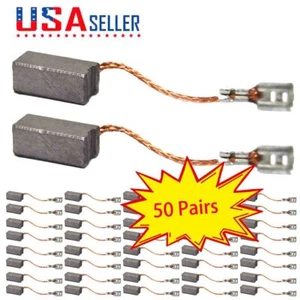 50 Pairs 1 617 014 131 Carbon Brush For Bosch 11225VSR (0611225739) Hammer Drill - Picture 1 of 5