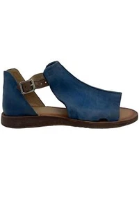 Miz Mooz Leather Wide Width Sandals Found Denim - Picture 1 of 5