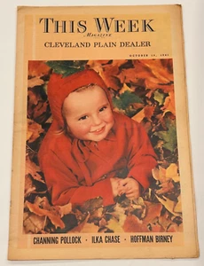This Week Magazine Section ~ Channing Polock   ~  October 19, 1941 - Imagen 1 de 2