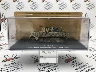 DIE CAST 1/72 TANK " SD.KFZ 7/2 GROSSDEUTSCHLAND USSR 1944 " - Immagine 1 di 2