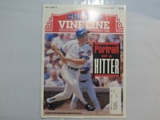 Vine Line Chicago Cubs Baseball Newspaper 1991 September Mark Grace A4