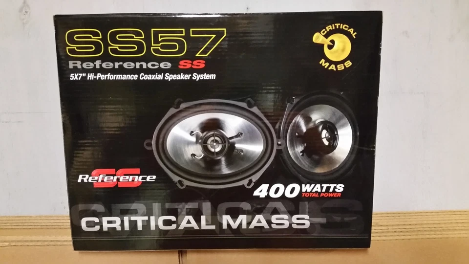 CRITICAL MASS 音频 SS57 扬声器 6x8 UL12 最佳 2 路音响 — 第 1/1 张图片
