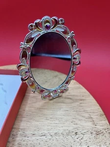 Beautiful Handheld Mirror Flower Design 9 Inches - Picture 1 of 6