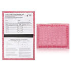 Portable PU Leather Vaccine Card Passport Leather Case Storage Card Bag Pink