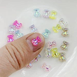 30pcs 6mm*8mm ab rhinestone cute flat back nail art decorations crystals DIY R29 - Picture 1 of 17