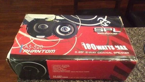 SPL PHANTOM SPEAKERS AS 520 5.25" 2 WAY COAXIAL SPEAKERS 180 WATT MAX - Picture 1 of 5