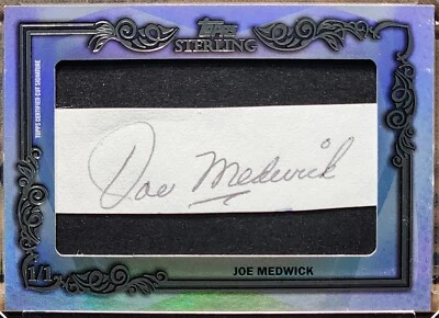 JOE DUCKY MEDWICK 2021 Topps Sterling CUT SIGNATURES AUTO TRUE 1/1 CARDINALS HOF - Image 1 of 3