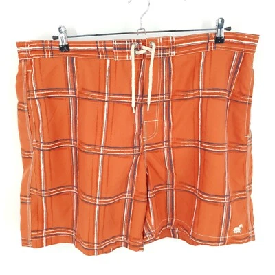 Мужские плавки Caribbean Joe XXL с сетчатой подкладкой эластичные на талии в клетку - Изображение 1 из 4