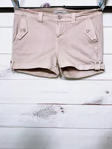 Torrid Womens Military Shorts Size 14 Pink Roll Tab Cuffs Pockets - Picture 1 of 10