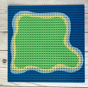 Lego # 6414 Town: Dolphin Point Baseplate Only - Vintage 1995 Lego - Picture 1 of 3