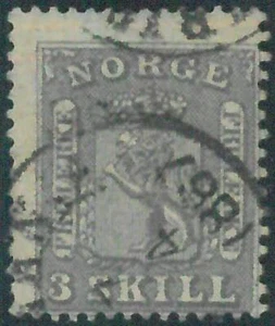 88253 - NORWEGEN - BRIEFMARKE - MICHEL # 7 - fein GEBRAUCHT - Bild 1 von 1