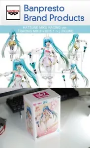 Hatsune Miku Racing ver. Racing Miku 2015! Figura SQ Banpresto auténtica en mano - Imagen 1 de 5