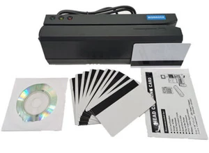 MSR605X Multifunktionaler USB-Magnetkartenleser/ -schreiber mit 10 leeren Karten - Picture 1 of 5