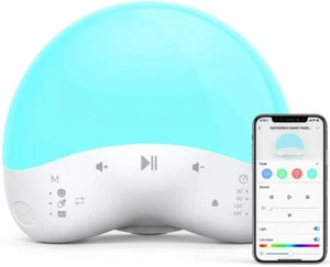 TaoTronics Sound Machine with Night Light 25 Non-Looping Sounds for Sleeping APP - Picture 1 of 4