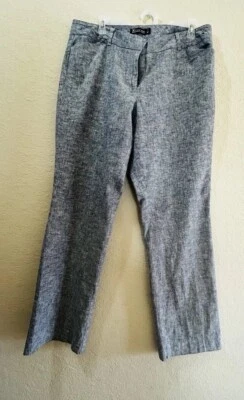 Pantalones New York & Company Talla 12 Gris 7th Avenue Design Studio Bootcut Carrera Foto 1 de 4