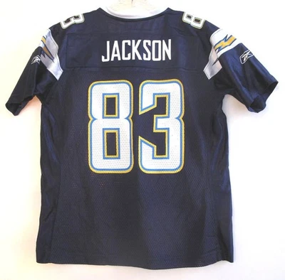 RBK SAN DIEGO CARGADORES VINCENT JACKSON MUJER AZUL MARINO HM JERSEY S Foto 1 de 4