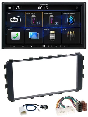 Alpine Bluetooth 2DIN MP3 DAB USB Autoradio für Toyota Yaris 2006-2011 OEM-Navi - Bild 1 von 4