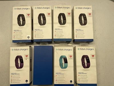 LOTE DE 8 - Pulsera Fitbit Charge 2 Frecuencia Cardíaca + Fitness - LEER DESCRIPCIÓN- Foto 1 de 4