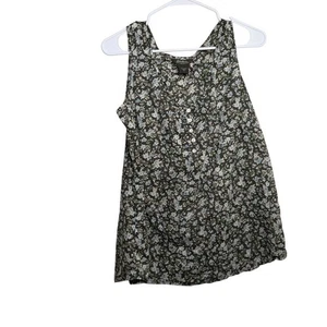 Eddie Bauer Tank Top Women's Large Floral Sleeveless Lightweight Shirt Casual - Picture 1 of 9
