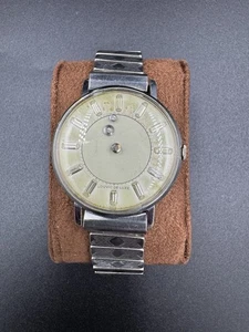 Vintage 1960’s Louvic De Luxe Swiss Made Watch Mystery Dial Men’s Elegant 17 Jew - Picture 1 of 8