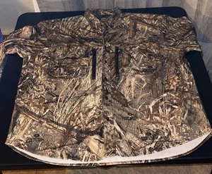 Cabela’s Camouflage Mossy Oak Long Sleeve Duck Blind Shirt Size 2X Hunting - Picture 1 of 9