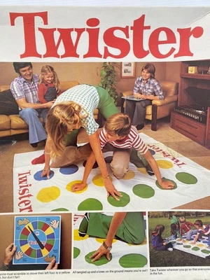 MB Games Classic Original Twister Family Gathering Game-interactive VGC - Image 1 of 4