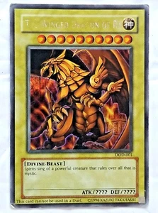 YUGIO EL DRAGÓN ALADO DE RA DOD-001 SECRETO PRISMÁTICO RARO - Imagen 1 de 7