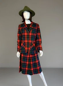 Vintage 2pc Pendleton Wool Women’s Skirt Blazer Set Tailored Timeless Style - Picture 1 of 15