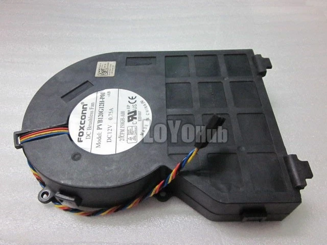 For DELL 390 790 990 SFF Small chassis fan PVB120G12H-P01 12V P/N:J50GH 4-Pin - Image 1 of 3