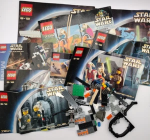Vintage Lego Star Wars Instruction Manual Lot with Extra Pieces 1990s Jedi Sets - Picture 1 of 17