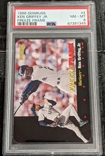 1996 Donruss Ken Griffey Jr. FREEZE FRAME 2191/5000 PSA 8 NM-MT Die Cut #2