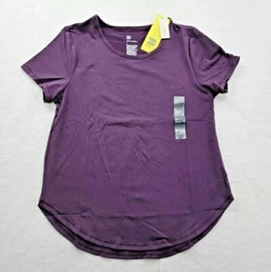 All In Motion Active Purple Crew Neck Medium Short Sleeve Moisture Wicking New - Picture 1 of 5