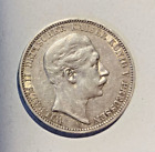 3 Mark Preußen 1909 A Wilhelm II, Kaiserreich, Silber ss+