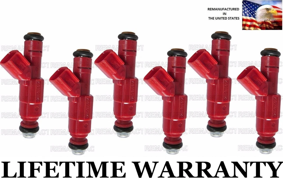  Conjunto de 6 injetores de combustível Bosch genuínos para 00-01-02-03 Dodge Dakota Durango 3,9l - Imagem 1 de 1