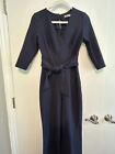LICHI  designed in Germany Navy Wide Leg Jumpsuit w/ 3 quarter sleeves Size XS
