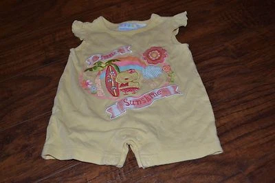 B5- Miniwear "Little Sunshine" Una Pieza Talla 3/6 Meses Foto 1 de 3