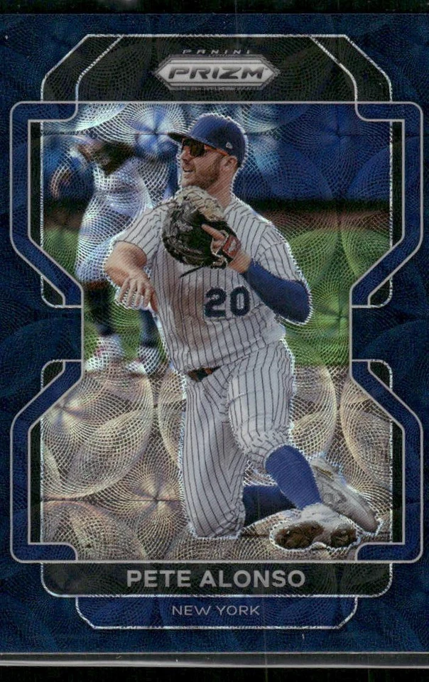 #184 Pete Alonso 2022 Panini Prizm #/35 Navy Blue Kaleidoscope Prizm - Image 1 of 2