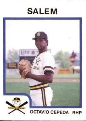 1987 Salem Buccaneers ProCards #1240 Octavio Cepeda Dominican Republic DR Card - Image 1 of 2