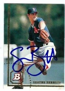 Shayne Bennett autographed Baseball Card (Boston Red Sox) 1994 Bowman #587