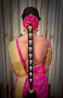 Bijoux traditionnels indiens cheveux bling du sud Choti Jadai Billai 9 pièces
