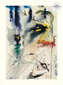 SALVADOR DALI Alice In Wonderland Canvas Print "The Rabbit Sends in a Little.." - Picture 1 of 1