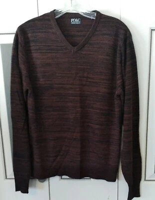PD&C Authentic Apparel Men's Small V-Neck Sweater - Image 1 of 4