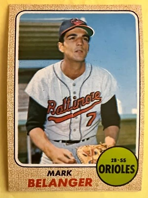 1968 Topps #118 Mark Belanger Baltimore Orioles EX - FREE SHIPPING - Image 1 of 2