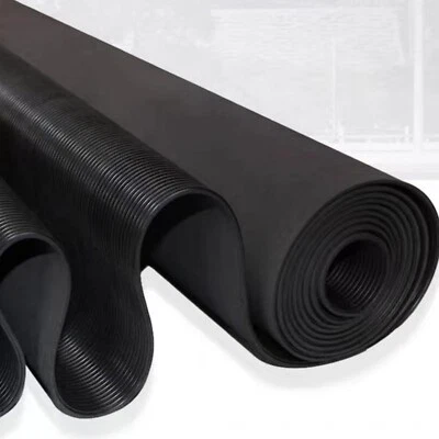 17*5ft Large Garage Rubber Floor Mats Trailer Mat for Under Car Warehouse Shop - Image 1 of 4