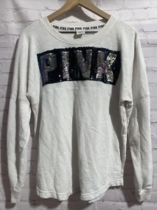 Suéter suéter para mujer Victoria Secret ROSA blanco deslumbrado talla M - Imagen 1 de 7