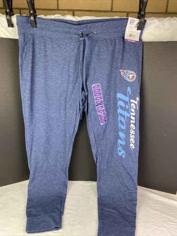 NFL Team Apparel Women's Sleep Jogger Tennessee Titans Size 2XL Blue Cover
