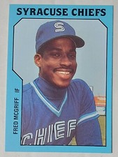 1985 TCMA SYRACUSE CHIEFS #2 FRED MCGRIFF FIRST CARD MINT RC XRC ROOKIE