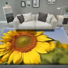 Garden Sunflower Butterfly Carpet Bedroom Decorative Rug Door Anti-slip Rug Mat