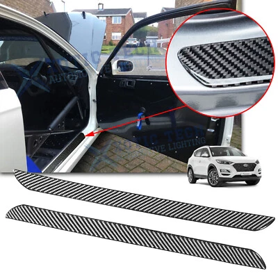 Carbon Fiber Door Plate Scuff Sill Anti Scratch Protect Trim For Hyundai Elantra - Image 1 of 4